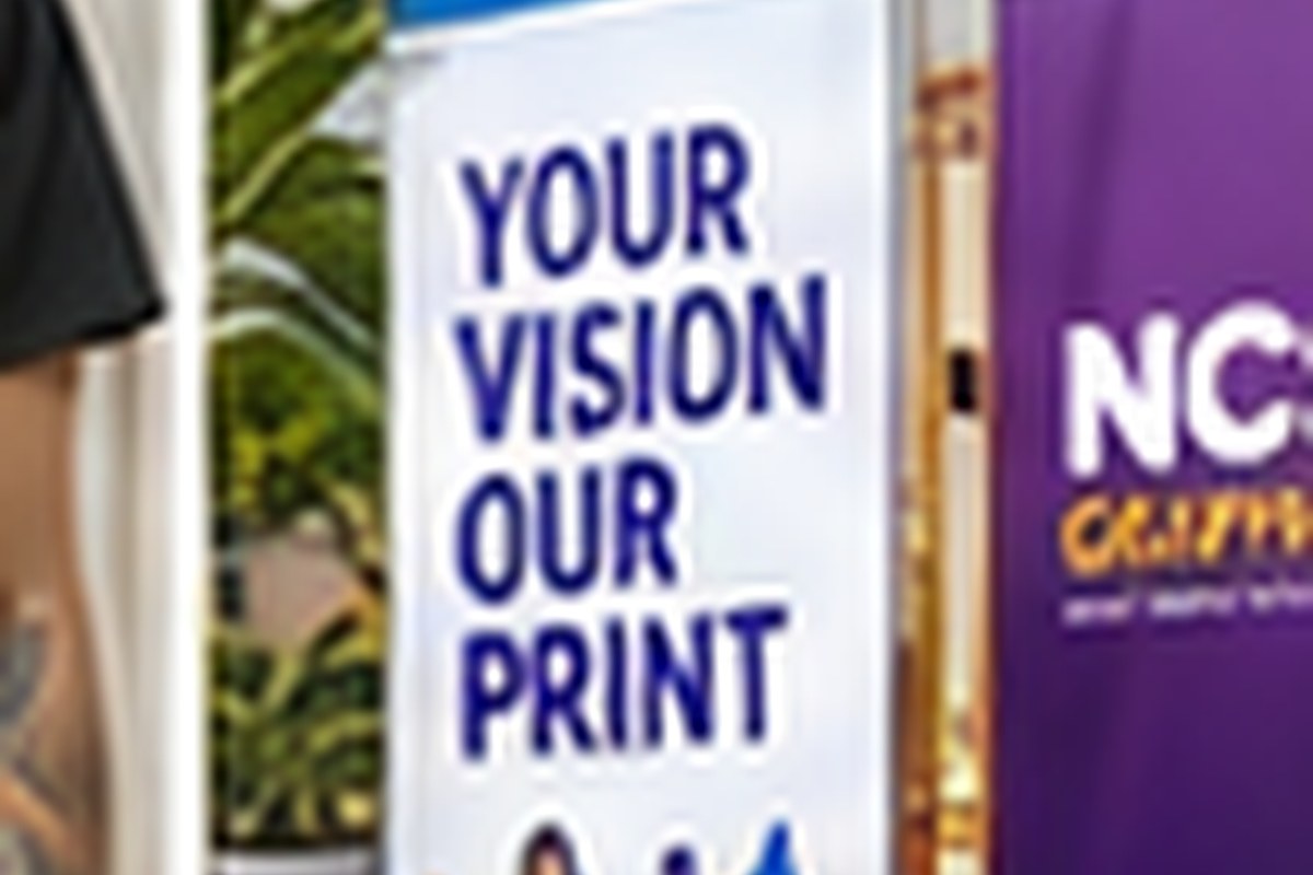 Roll-up banner display examples