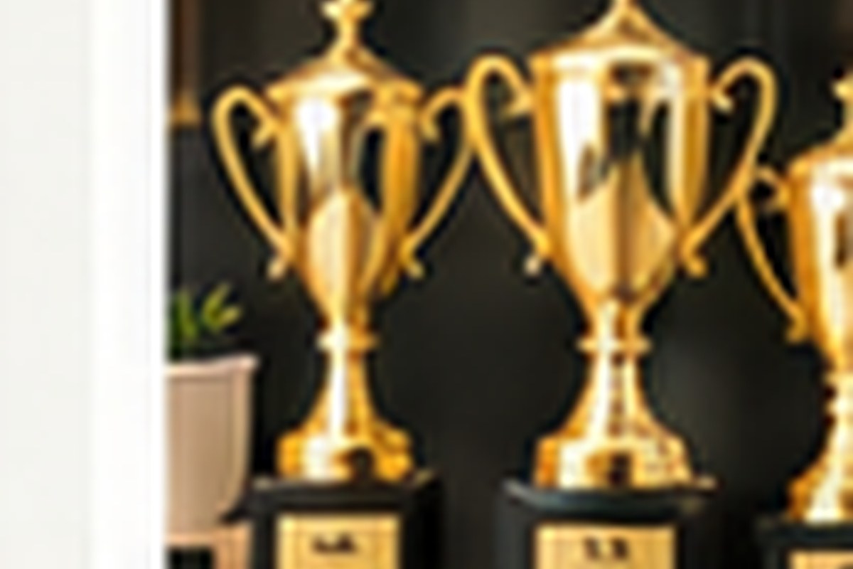 Gold trophy and award examples